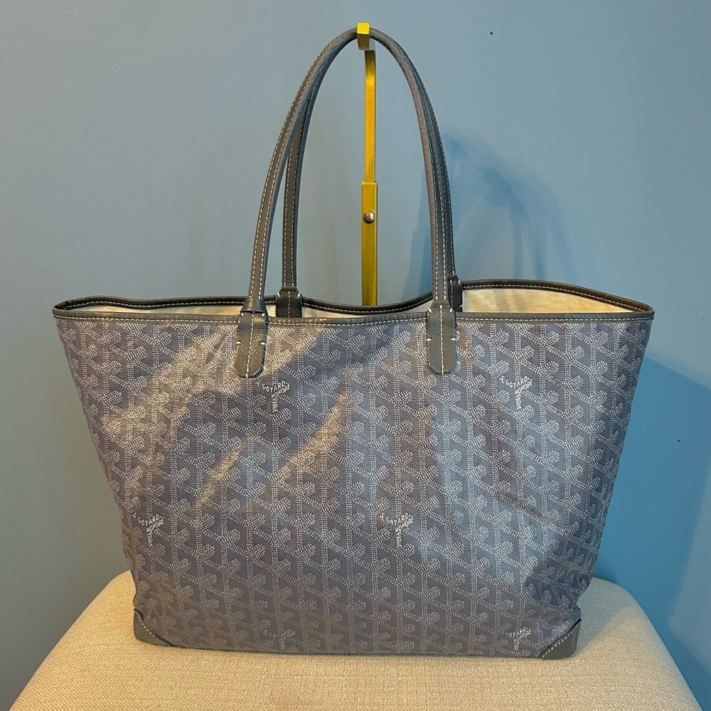 Goyard Gray Saint Louis PM Tote Bag